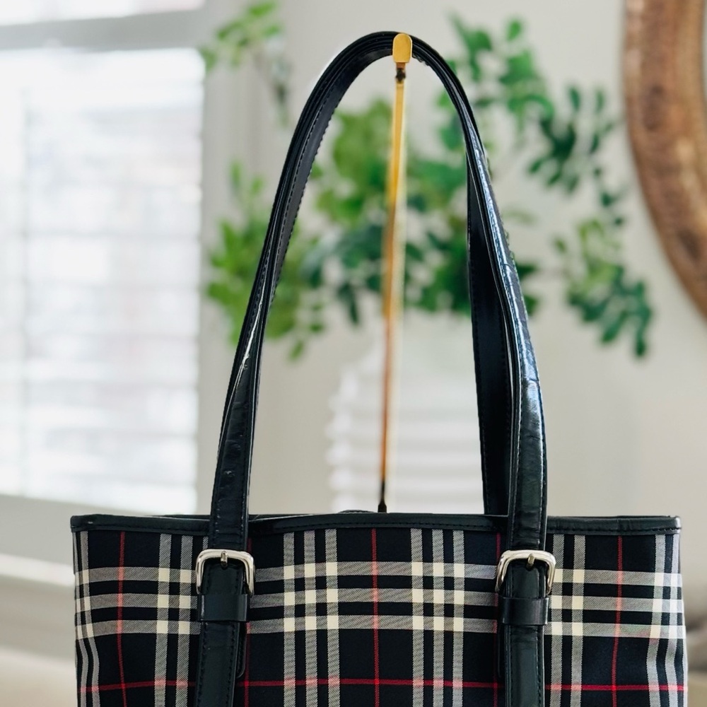 Burberrys Vintage Blue Label Nova Check Bucket/Tote Bag - Picture 13 of 17